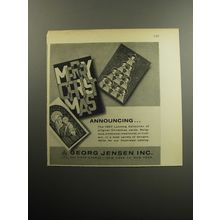 1957 Georg Jensen Advertisement - Lunning Collection of Christmas Cards