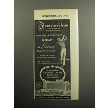 1957 Fontainebleau Resort Advertisement - 14 acres of tropical luxury