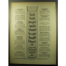 1959 Lippincott Books Ad - Each book you give speaks volumes