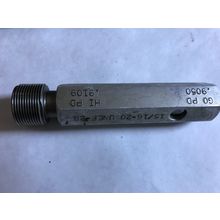 THE PIPE MACHINERY GO NO GO THREAD & PLUG GAUGE 15/16-20 UNEF-2B HI PD .9109,SB