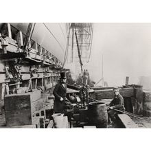 SS Great Eastern Victorian Boat Steam Ship 1857 Launch Photo Postcard