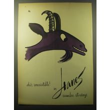 1960 Hanes Stockings Advertisement - art by Vladimir Bobri - Goat