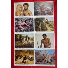 WHEN DINOSAURS RULED THE EARTH (1970) original UK FOH / Lobby cards