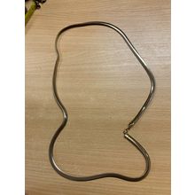 VINTAGE SNAKE CHAIN GOLD TONE METAL NECKLACE 32 GRAMS 37cm LONG (P3)