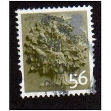 ENGLAND 56P 'OAK TREE' (EN14) FINE USED (EBID1198)