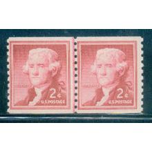 1055 2c Thomas Jefferson Barely Clears MNH CLP W0004