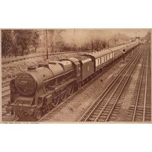 The Red Rose London Midland Railways Train 45521 Antique Railway Postcard