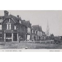Chase Side Cheese + Tea Food Shop Enfield Post Victorian View Photo Postcard