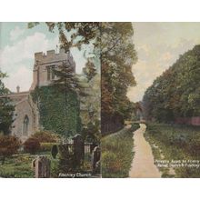 Private Road To Friern Barnet Church 2 Antique Finchley Postcard s