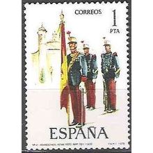 España 1978 Michel 2343 Neuf ** Cote (2008) 0.20 € Uniform militaire 1908