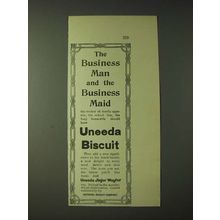 1900 National Biscuit Company Uneeda Biscuit Ad - The business man