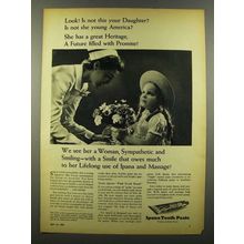 1942 Ipana Tooth Paste Ad - Is Not This Your Daughter?