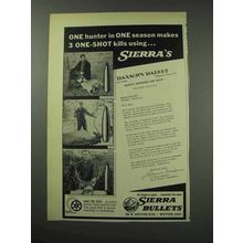 1959 Sierra Bullets Ad - One Hunter in One Season