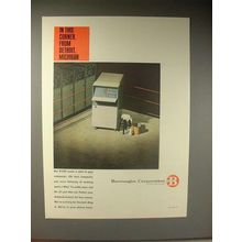 1964 Burroughs B 200 Computer Ad - In this Corner!