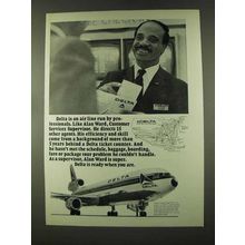 1973 Delta Airlines Ad - Customer Services Supervisor