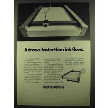 1974 Calcomp 748 Plotter Ad - Draws Faster Than Ink