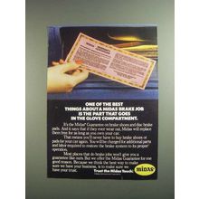 1984 Midas Brakes Ad - Goes in Glove Compartment