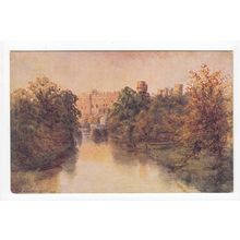 Warwick Castle from the Bridge W W Quatremain Art Postcard 555