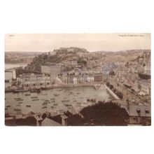 TORQUAY from VANE HILL, DEVON unused antique postcard by Geo P. Cove's Library