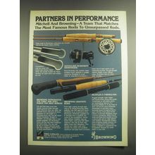 1981 Browning Fishing Rods and Mitchell Reels Ad - Partners in Performance