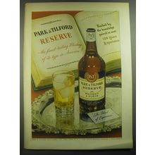 1946 Park & Tilford Reserve Whiskey Advertisement