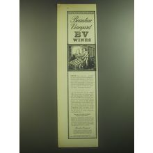 1946 Beaulieu Vineyard BV Wines Ad