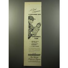 1950 Hennessy Cognac Ad - A good companion.. a welcome gift