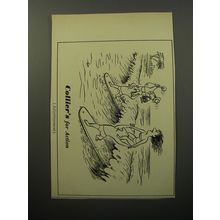 1951 Collier's Magazine Ad - cartoon by Virgil Partch - Surfing