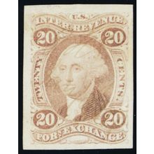 R41a, Used 20¢ Superb GEM Imperforate Foreign Exchange - Stuart Katz
