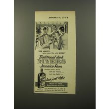 1954 Myers Jamaica Rum Ad - Spice your life with Myers
