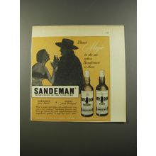 1954 Sandeman Sherries & Ports Ad - There's magic in the air