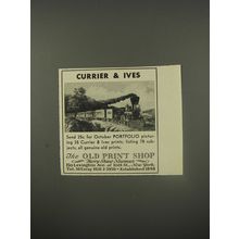 1956 The Old Print Shop Advertisement - Currier & Ives
