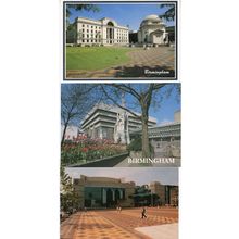 Birmingham Convention Civic Centre Library 3x Postcard s