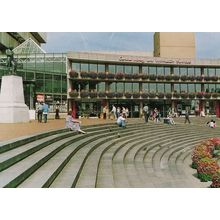 Birmingham Library On Summer Day 1990s Postcard