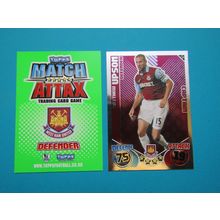 C18. Matthew Upson - FOIL - West Ham Utd - Match Attax 2010/11 Football Card EF1