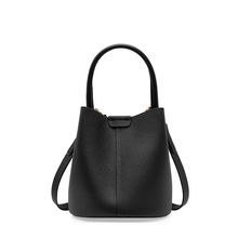 Women Genuine Soft Leather Shoulder Hobo Bag Black