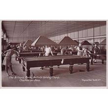 Sexy Billiards Lady at Butlins Holiday Camp Clacton On Sea Old Postcard