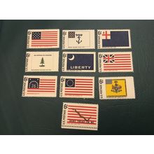 ICOLLECTZONE US 1345-54 Historic American Flag Set VF NH Don’r Tread …..