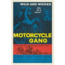 Motorcycle Gang 01 Poster Canvas Movie Film Print A0 A1 A2 A3 A4 A5 A6 Art Wall