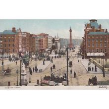 Boots The Chemists Irish Bus Advertising Strip Sackville Street Dublin Postcard