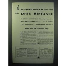 1933 Bell Telephone Ad - Quick Action at Low Cost