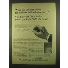 1965 Louisiana Development Ad - Business and Industry