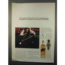 1966 Johnnie Walker Scotch Ad - Champion of the Tables