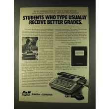 1976 Smith-Corona Cartridge Ribbon Typewriter Ad - Students