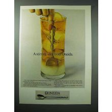 1978 Oneida Flatware Ad - A Stirring Idea