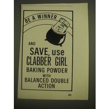 1985 Clabber Girl Baking Powder Ad - Be a Winner