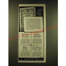 1951 The Macmillan Company Ad - Jenkins Ear Éhugely entertaining, turbulent