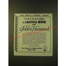 1951 Little, Brown & Company Ad - A novel in the great tradition