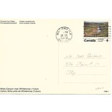 Canada #VC105 Set 1-YN-1 Postal Card USED Miles Canyon near Whitehorse-Yukon