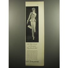 1951 Saks Fifth Avenue Towncliffe Grey Flannel Suit Advertisement